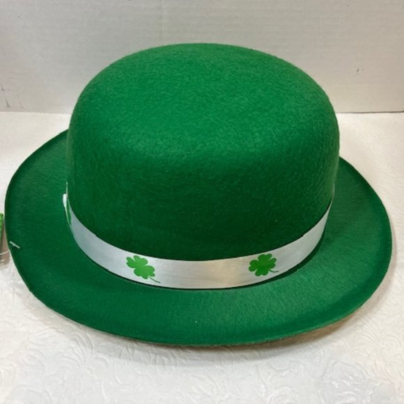 St Patrick's Day Hat, Tie, Bandana, Beads, Green Rubber Bracelet Package Lot - Picture 6 of 13